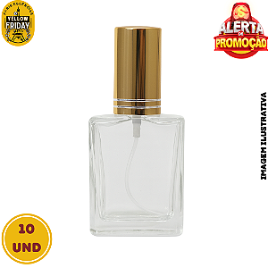 Kit 10 Porta Perfume em Vidro 15ml | Promoção Yellow Friday