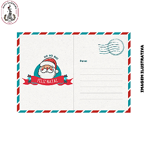 Cartão de Feliz Natal 10x7cm C/25 und. - Modelo 2