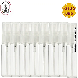 Kit 20 Vidros Flaconete C/Spray - 20ml