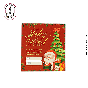 Cartão de Feliz Natal 99X88cm C/25 und. - Modelo 5