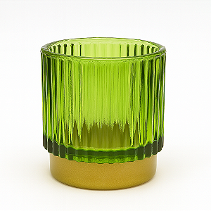 Porta Vela de Vidro Decor 150ml Verde
