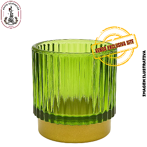 Porta Vela de Vidro Decor 150ml Verde