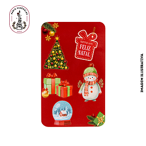 Cartela de Adesivo Natalino mod.1