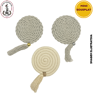 Mini Sousplat Color - Algodão ou Macramê (UN)