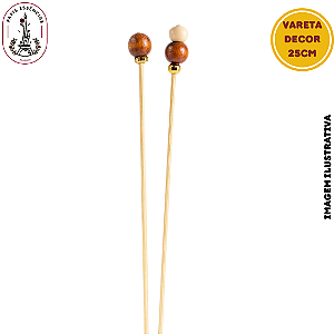Vareta Decorativa Com Strass Sortida - 25cm (Unidade)