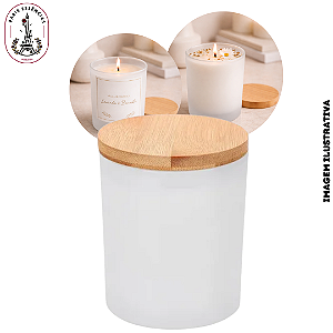 Copo de Vidro Para Vela Branco Fosco 210ml - (UN)