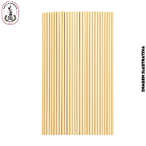 Pacote 50 Vareta de Fibra Bege - 20cm