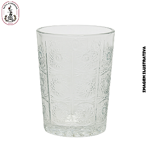 Copo de Vidro c/Detalhes - 220ml