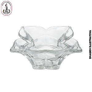 Porta Vela em Vidro Formato Flor - (UN)