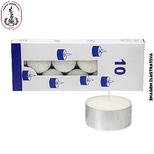 Jogo de Velas Decorativas Redonda - 10 UND