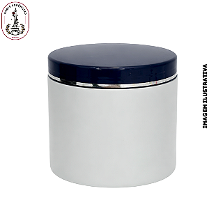 Pote Plástico Perolado c/Tampa Azul - 500ml