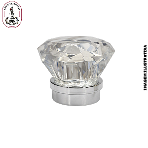 Sobretampa Diamante c/Anel Prata - RECRAVE B-15MM