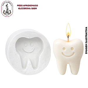 Molde De Silicone Dente Feliz - 1 Cavidade