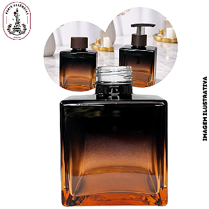 Vidro Cubo 250ml Preto Âmbar - Rosca 28/410 (UN)