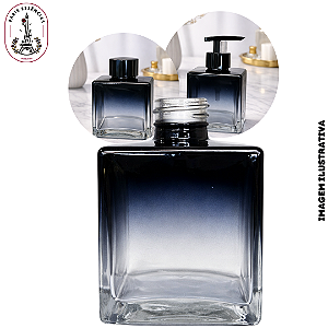 Vidro Cubo 250ml Preto Azulado Dégradé - Rosca 28/410 (UN)