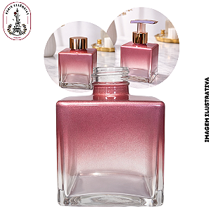 Vidro Cubo 250ml Rosé Dégradé - Rosca 28/410 (UN)