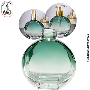 Vidro Circular 200ml Verde Dégradé - Rosca 28/410