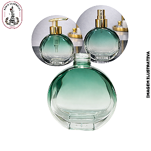 Vidro Circular 150ml Verde Dégradé - Rosca 28/410