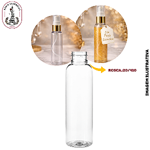 Frasco 60ml Pet Cilíndrico Sem Tampa Rosca 20/410 (UN)