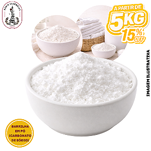 A Partir de 5kg de Barrilha em Pó (Carbonato de Sódio) - 15% OFF