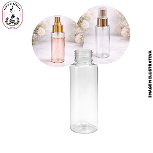 Frasco Pet Transparente Cilíndrico Alto 60ml - Rosca 24/410 (UN)