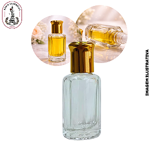 Porta Perfume de Vidro Roll-on Luxo 12ml - (un)