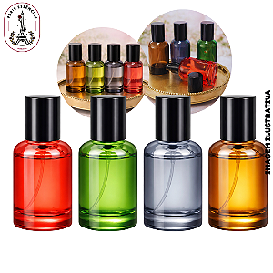 Porta Perfume 30ml Liso - Cores (UN)