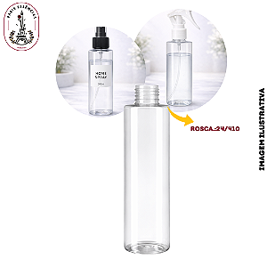 Frasco Pet Cil Reto Cristal 200ml - Rosca 24/410 (UN)