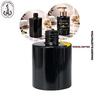 Frasco Pet Cil Reto Âmbar 350ml - Rosca 28/410 (UN)