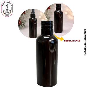 Frasco Pet Âmbar Cilindro 120ml - Rosca 24/415 (UN)