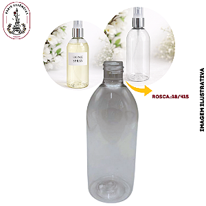 Frasco Pet Cil Ombro Curvo Cristal 150ml - Rosca 18/415 (UN)