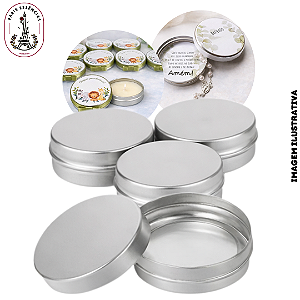 Lata Alumínio 20g Prata Lisa - PCT 50 Unidades