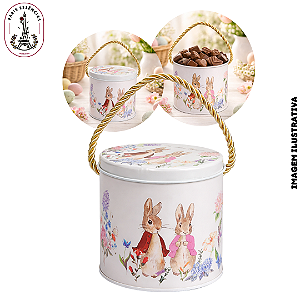 Lata de Metal Páscoa Alta - 11,5x10,5cm (UN)