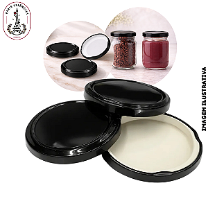 Tampa Metal Preta - BR-63MM (UN)