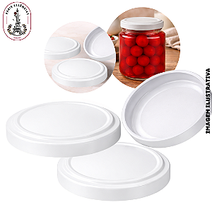 Tampa Metal Branca - BR-63MM (UN)