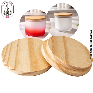 Tampa Madeira p/Pote Patê - 75x67x10cm (UN)