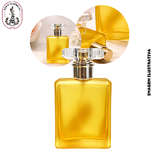 Porta Perfume 50ml Vidro Fosco Amarelo c/ Tampa T – (UN)