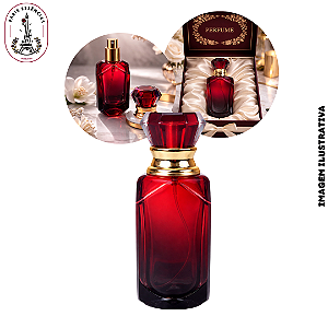 Porta Perfume 30ml Vidro Luxo Vermelho/Preto – (UN)