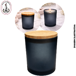 Copo de Vidro Para Vela 200ml Fumê Fosco - (UN)