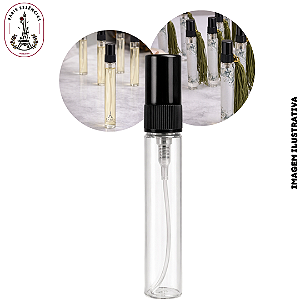 Vidro Flaconete 10ml c/Spray Preta - (UN)