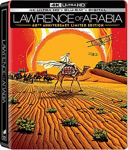 Lawrence da Arábia - Steelbook [4K UHD + Blu-ray + Blu-ray Bônus, 1962] Dublado Legendado - Pré-venda