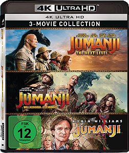 Jumanji - Coleção 3 Filmes (4K UHD, 1995-2019) Dublado Legendado
