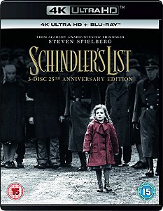 A Lista de Schindler (4K UHD + Blu-ray + Blu-ray Bônus, 1993) Dublado Legendado