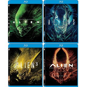 Alien - Coleção 4 Filmes (Blu-ray, 1979-1997) Dublado Legendado