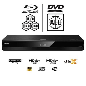Blu-ray Player Panasonic DP-UB820-K 4K UHD Nativo HDR Dolby Vision Dolby Atmos Hi-Res Audio (Modificado / Desbloqueado) - Pré-venda