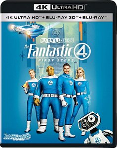 Quarteto Fantástico: Primeiros Passos [4K UHD + Blu-ray 3D + Blu-ray, 2025] - Pré-venda