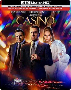 Cassino - Steelbook [4K UHD + Blu-ray, 1995] Dublado Legendado - Pré-venda