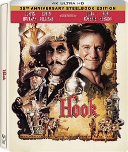 Hook: A Volta do Capitão Gancho - Steelbook [4K UHD + Blu-ray, 1991] - Pré-venda