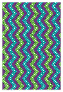 Necessaire Slim - Chevron Color