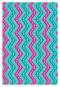 Necessaire Slim - Chevron Color